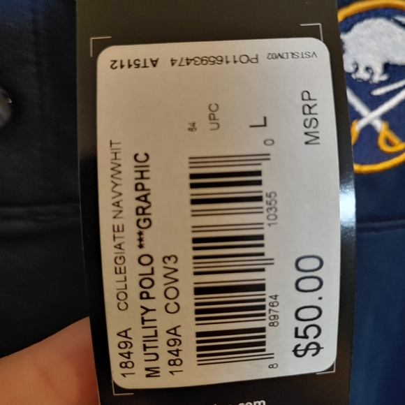 Adidas NHL NWT Buffalo Sabres Button Up Polo - Picture 4 of 7